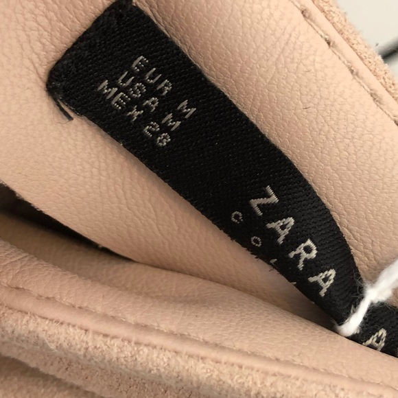 Zara Pink Blush Suede Vegan Leather Mini Zip Skirt (M) - Picture 3 of 13